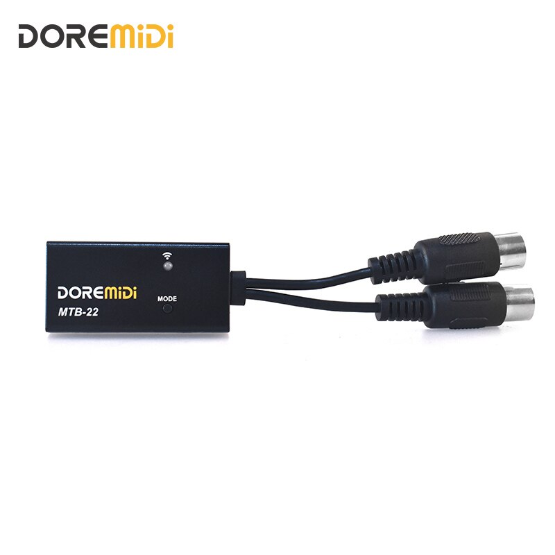 DOREMiDi MIDI To Wireless Bluetooth MIDI Adapter BLE MIDI Cable All MIDI Messages with A Mode Switch Button