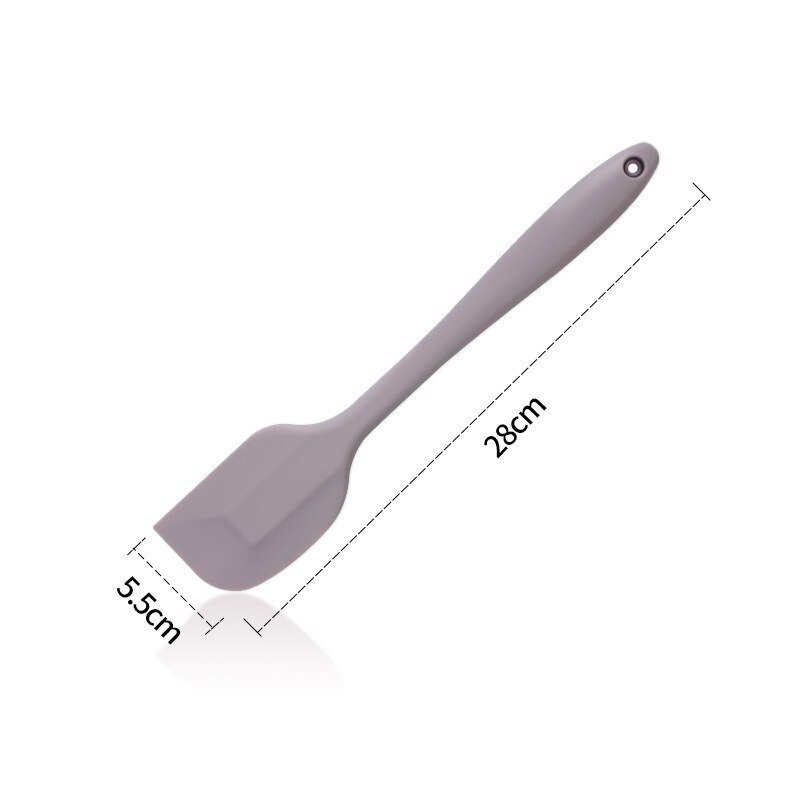 Silicone Spatula Pastry Cake Scraper Butter Spreader Kitchen Cooking Baking Accessories Heat-Resistant Utensils Tools Food Grade: large purple
