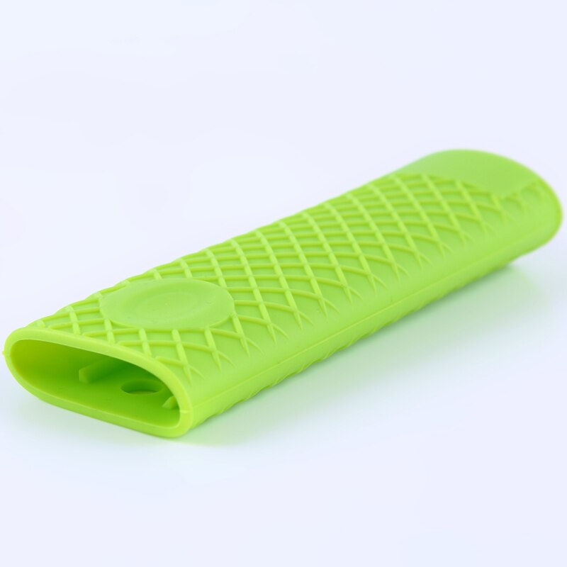 Funda para asa de cazo antideslizante, piezas de utensilios de cocina, herramientas de cocina únicas, olla de silicona, mango de sartén: green