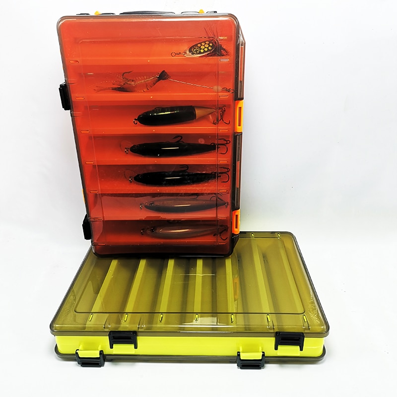 Large-capacity Fishing Tackle Box Double-decker Sub-bait Box Portable Bait Fishing Gear Storage Box