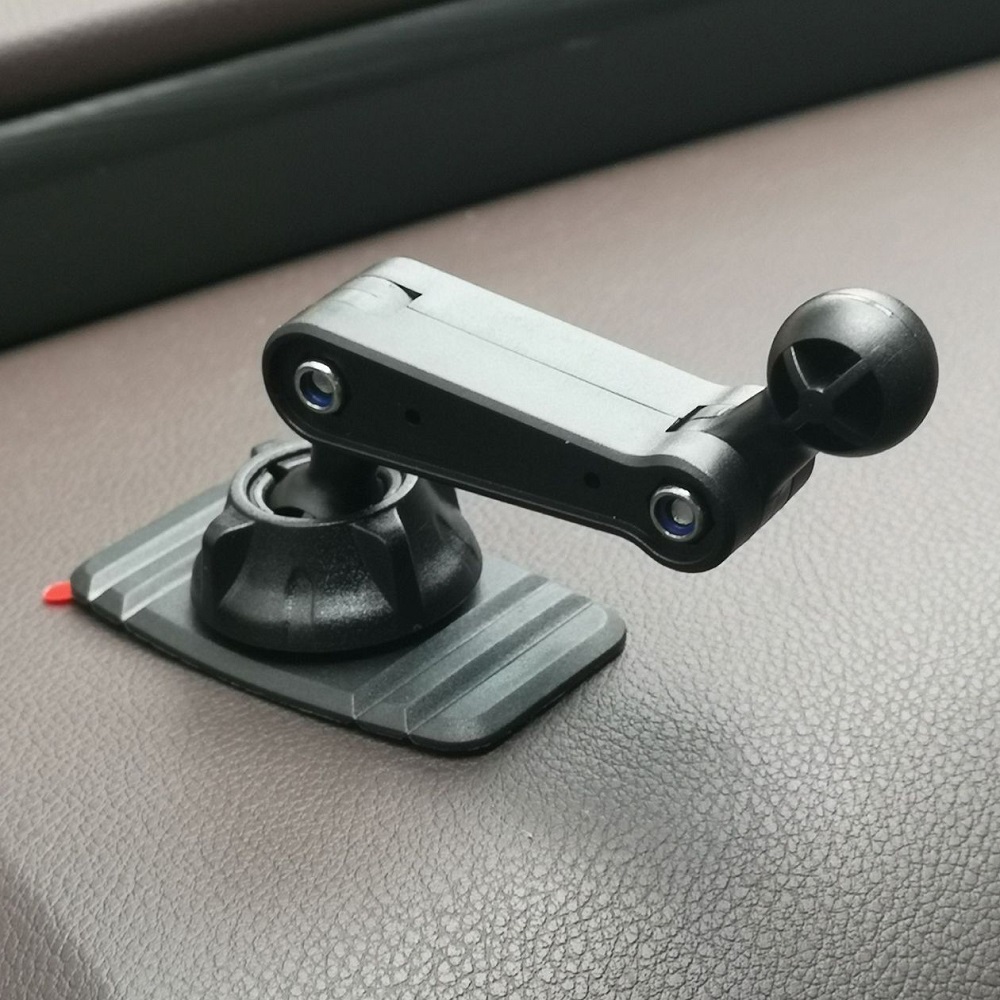 iBudim Upgrade Double 360 Rotation Car Dashboard Cellphone Holder Sticker Base 17mm Ball Head Car Phone Mount Accessories