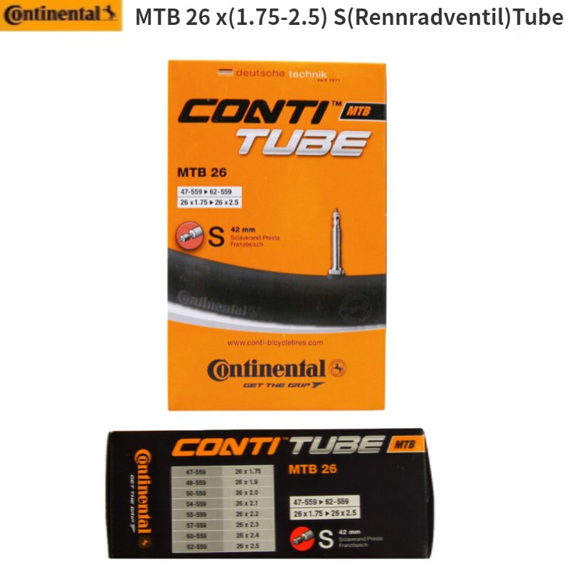 Continental MTB inner tube mountain inner tube 26'' 27.5'' 29'': 26  42mm FV