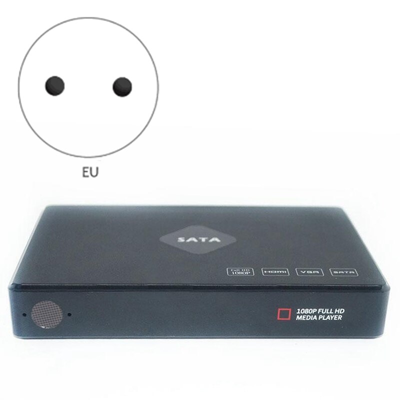 Tv Media Player, Full Hd 1080P Digitale Multimedia Speler Sata Harde Schijf Speler, Ondersteunt Hdmi, vga, Mmc-kaart