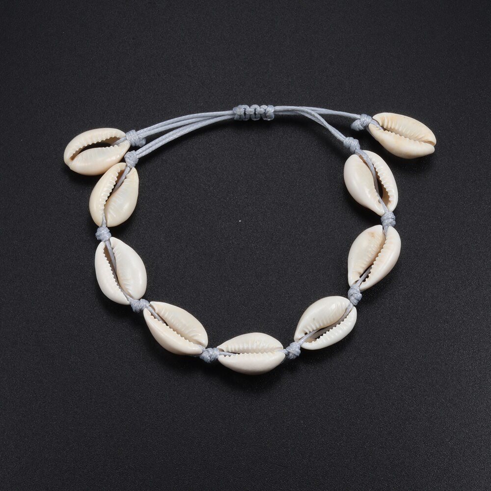 1pc Natuurlijke Schelpen Armband Vrouwen Sieraden Verstelbare Bohemian Stijl Vriendschap Strand Seashell Armbanden Voor Vriendin