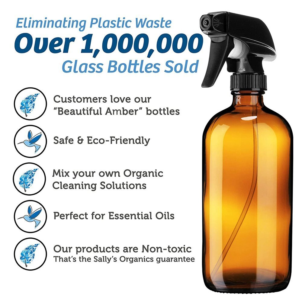 500ml genopfyldelig pressepumpe glas sprayflaske olier væskebeholder parfume forstøver rejse