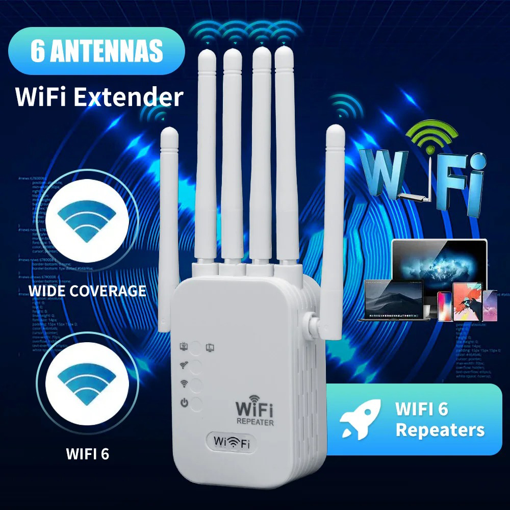 1200Mbps Dual Band WiFi Repeater Wireless Signal Extender 2.4G 5GHz Wi-Fi Amplifier Router Long Range Signal Booster For Home