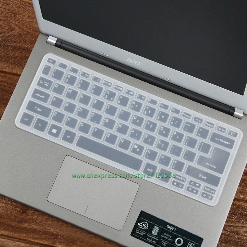 Waterproof Silicone Keyboard Cover Skin Protector For Acer Swift X SFX14-41G SFX14 41G / Acer Fun S3x 14 Inch Laptop: Clear