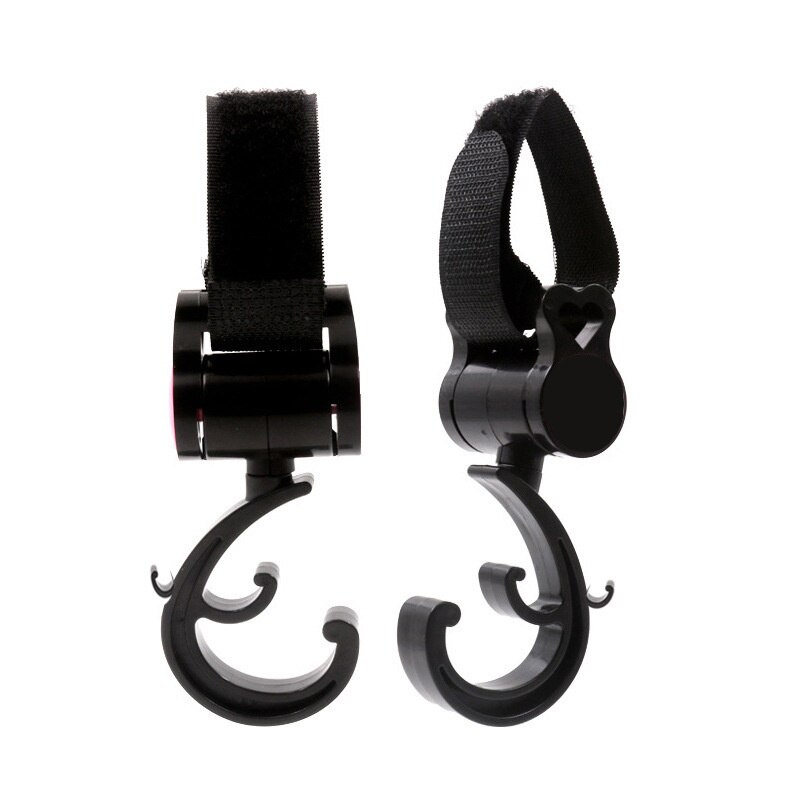 2 Pcs/Pack Baby Stroller Accessories Hook Multi Purpose 360 Degree Rotating Stroller Hanging Hooks Bag Holder Baby Accessories: C