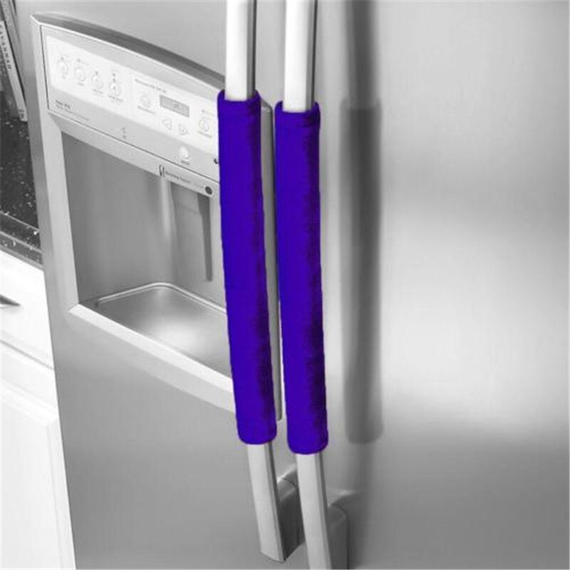 2 uds funda para manijas de electrodomésticos de cocina decoración de manchas puerta nevera horno resistencia al deslizamiento 12*30cm: 4