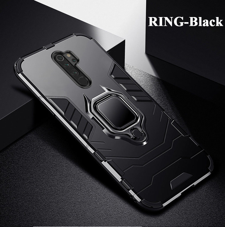 Etui pancerne dla Redmi Note 8 9 10 Pro Max 8A 8T 9A 9C 9S 10S Pokrowiec na telefon dla Xiaomi Mi 10 Lite 10T 5G POCO X3 NFC M3 F3 F2 Pro F1: PC / BŁĘKITNA