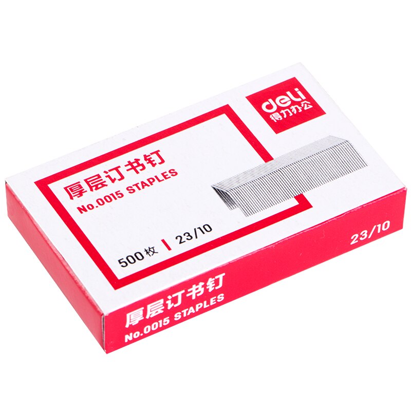 Deli – agrafes robustes 23/10, 500, pièces/boîte, 10 boîtes, 5000 pièces au Total, fournitures de bureau, 0015, 23/10, 23/23