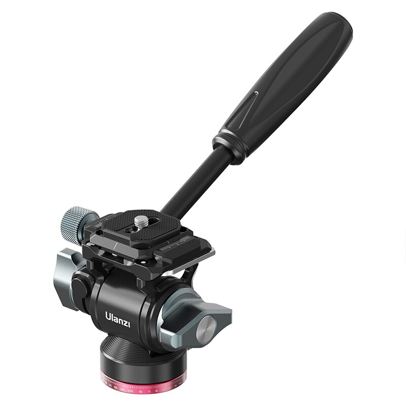 Ulanzi-Cabezal de trípode panorámico U-190, cabezal de vídeo hidráulico fluido para trípode, monopié, soporte para cámara móvil SLR DSLR: Default Title