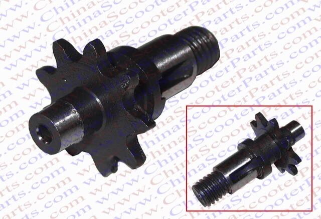 Pignon de pignon avant de Moto refroidi à l'eau, 6 7 8 9 6T 7T 8T 9T 39CC B1 Mini Moto vélo 25H 6MM chaîne 8MM filetage: 9T