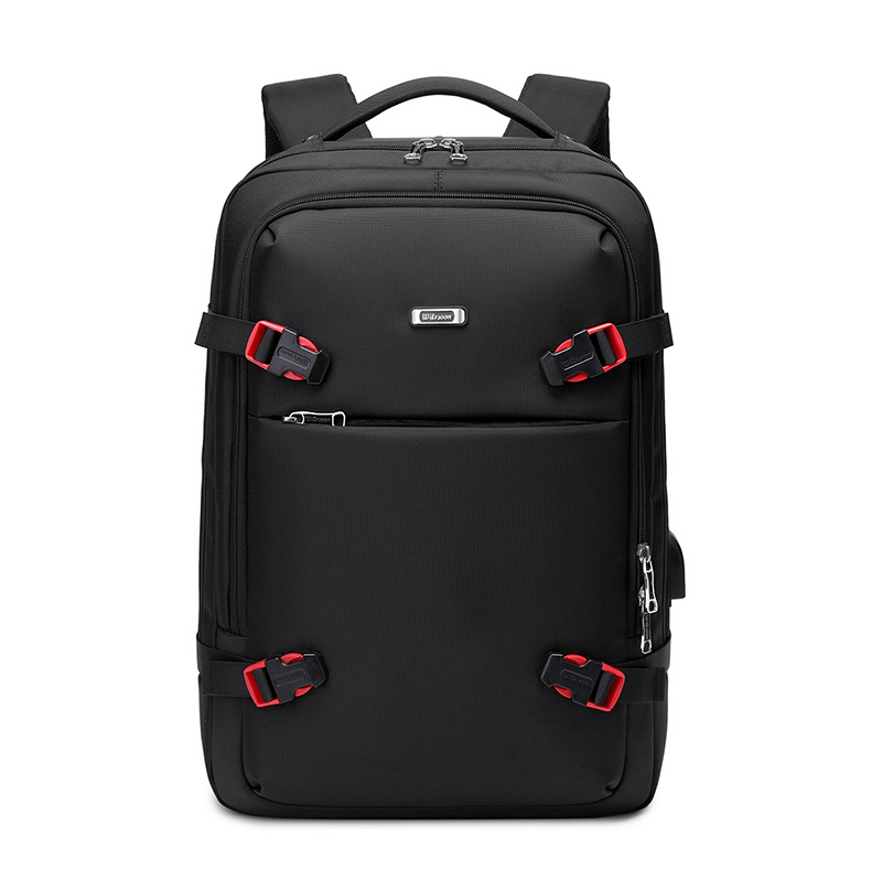 Wiersoon Large Capacity Men Backpacks 15.6 Inch Laptop Backpack USB Charging Headphone Bags Business Travel Backpack: Default Title