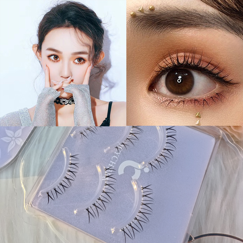 Faux-cils courts en vison, 5 paires, maquillage naturel, Cosplay sous les cils, Extension pour les yeux: W05-3pair