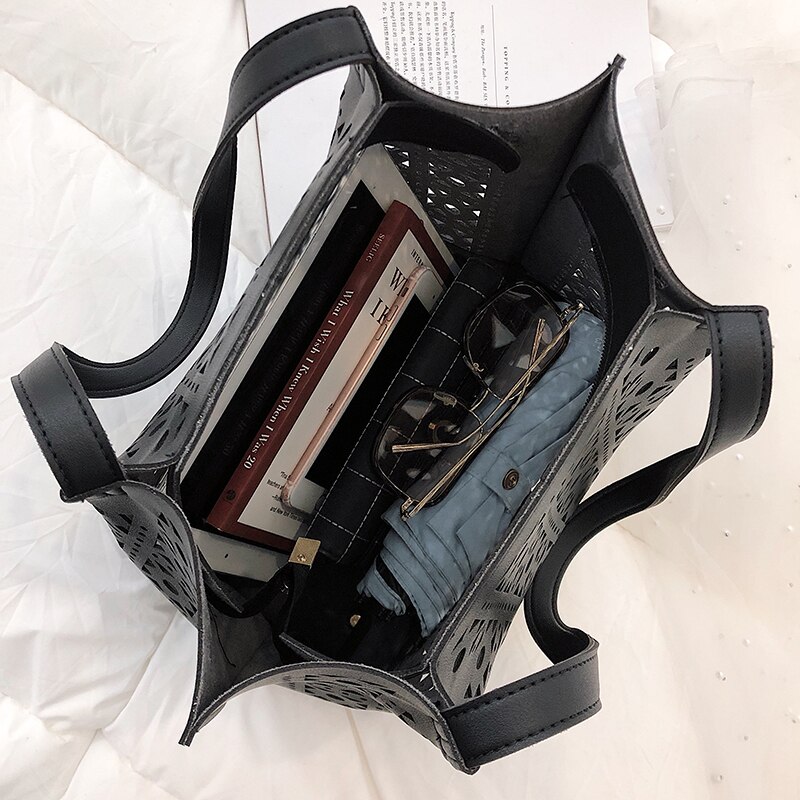 Été évider femmes sac ensemble sacs à main et sacs à main femme décontracté fourre-tout sacs pour femmes grande capacité femmes sacs à bandoulière