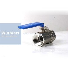 1pc dn15 1/2 " bsp 304 rustfritt stål innvendig gjenger redusert kjedelig kuleventil olje vann luft 229 psi