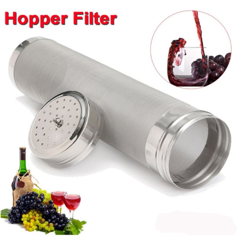 300 Micron Mesh Hop Spider Hopper Filter RVS Zeef Met Haak Voor Thuis Brouwen Bier Thee Waterkoker10 25 5cm