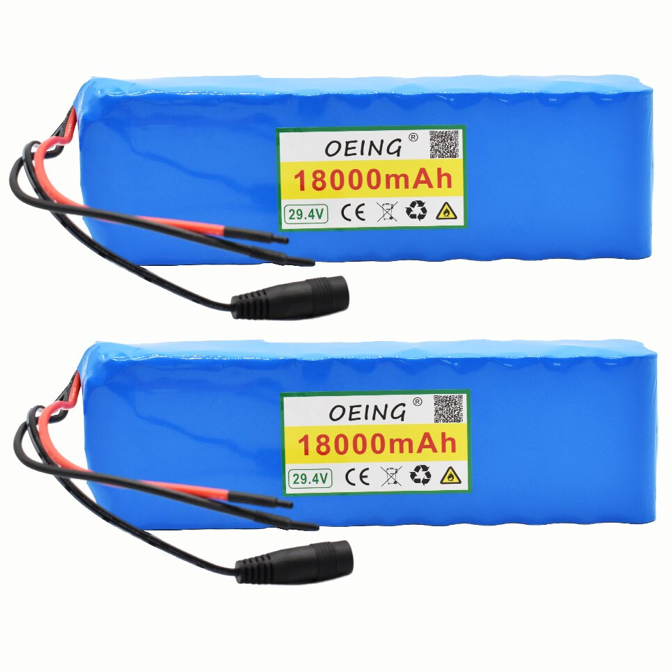 Nouvelle batterie Li-ion 7S3P originale de 29.4V 15Ah avec BMS équilibré de 18ah pour vélo électrique Scooter fauteuil roulant électrique