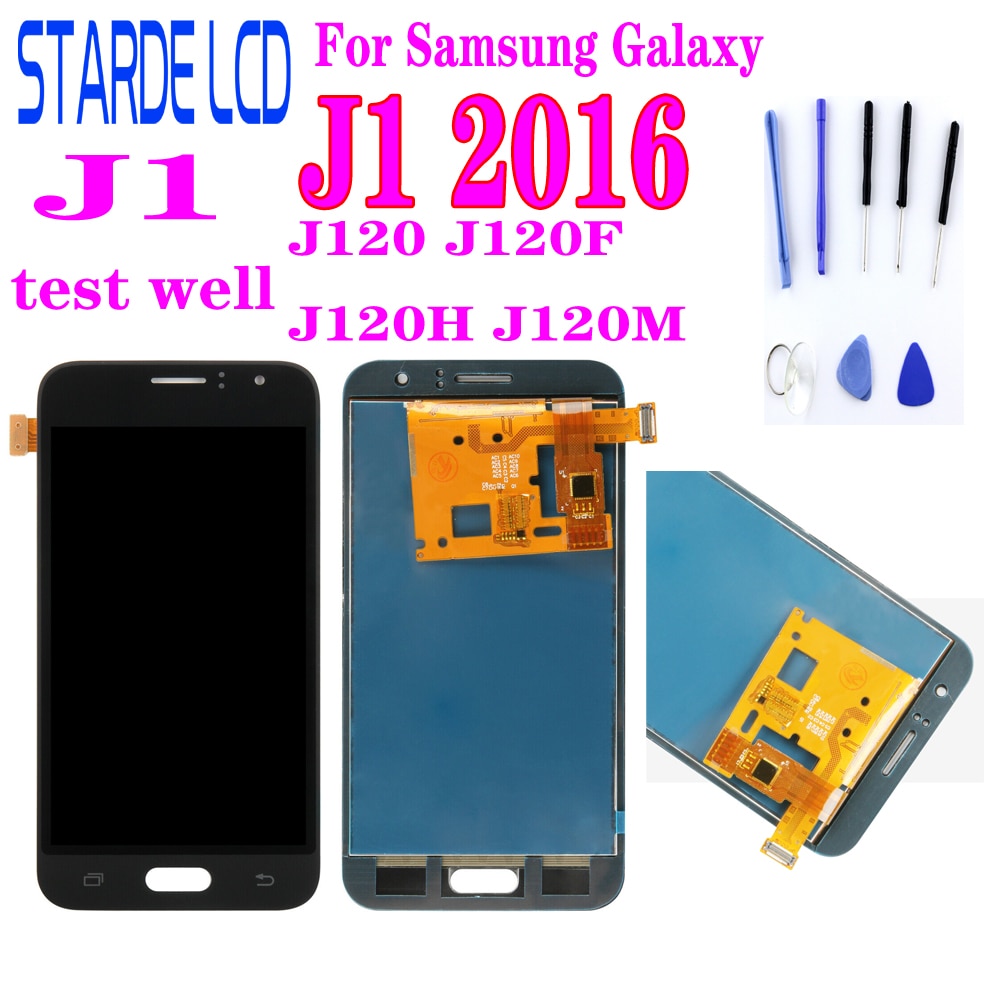 Lcd Voor Samsung Galaxy J1 J120 J120F J120H J120M Lcd Touch Screen Digitizer Vergadering Kan Helderheid Reparatie