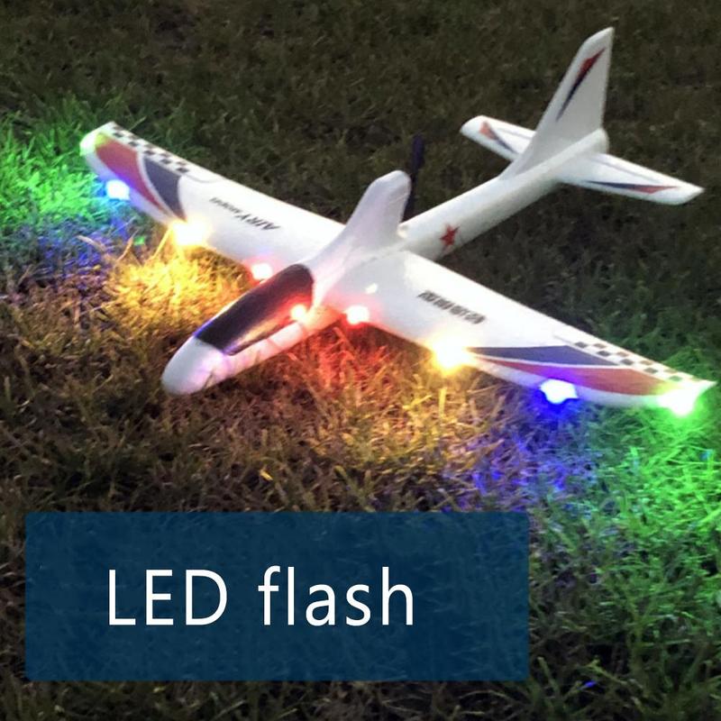 36Cm Hand Gooi Verlichting Up Flying Zweefvliegtuig Vliegtuig Glow Foam Voor Kinderen Speelgoed Speelgoed Vliegtuig In Model Game Led de Dark C7D2