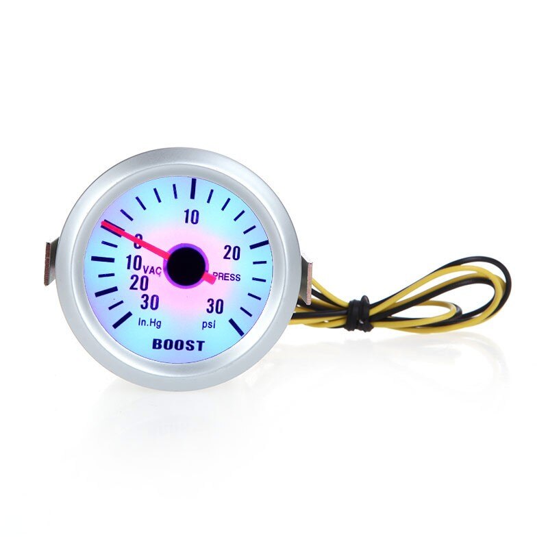 1x Auto Car Turbo Boost Vacuum Press Gauge Meter 2" 52mm Blue LED Light Autometer Boost Gauge Autometer Digital Boost Gauge