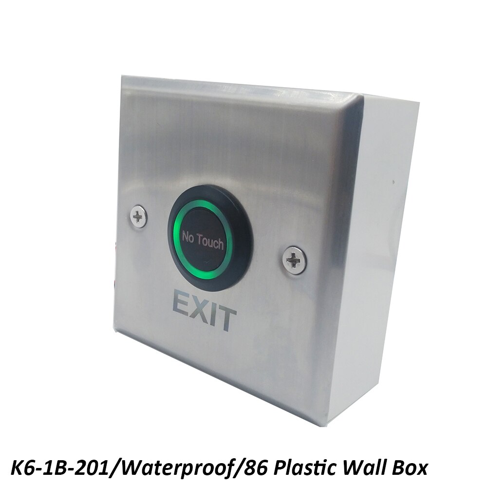 Surface Install Waterproof IP68 Outdoor No Touch Door Access control Infrared Exit Button: K6-1B201