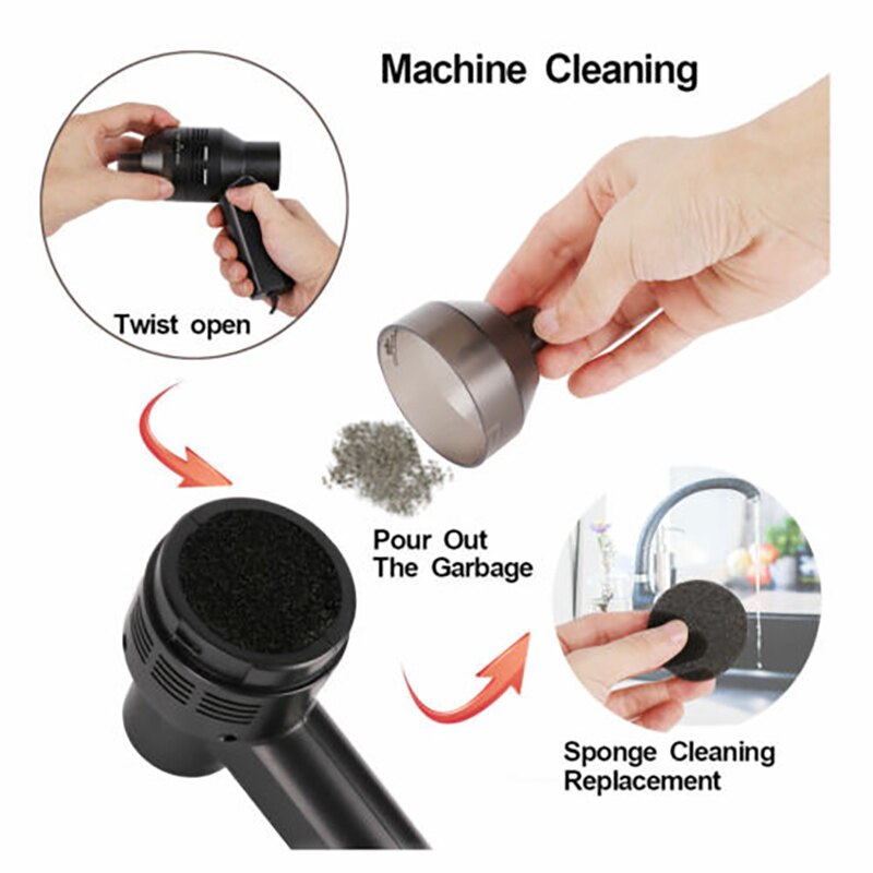 Voor computer desktop pc mini stofzuiger met krachtige zuigkracht draagbare usb computer toetsenbord borstel stof handstofzuiger