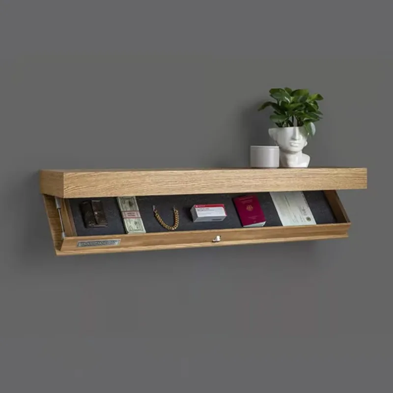 Shelf With Secret Compartment Concealed Floating Shelf Wall-Mounted Storage Solution Hidden Furniture: green