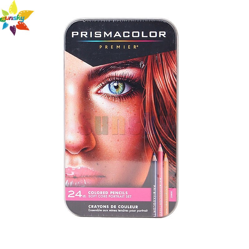 Prismacolor premier – crayons de couleur, 24 pièces, couleur de peau, Portrait, 25085R