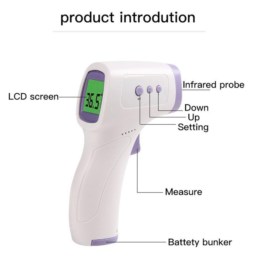Non-Contact Infrared Thermometer Portable Infrared Thermometer High Precision Measures Body Temperature