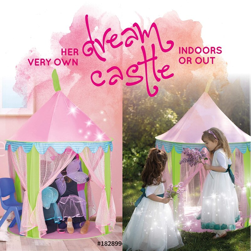 Tenda da gioco per bambini tenda da gioco pieghevole Teepee Princess Castle tenda da gioco per bambini regalo per bambini