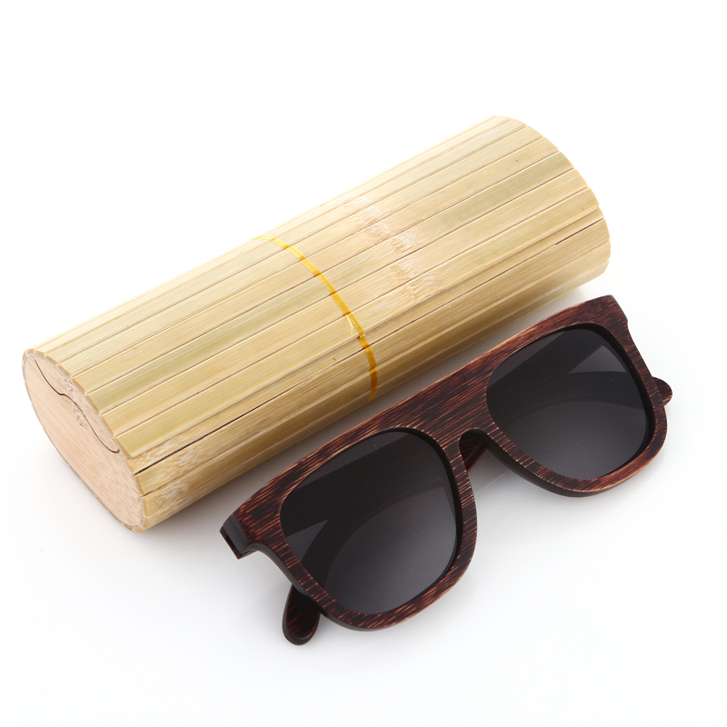 KITHDIA Hout Zonnebril Mannen Gepolariseerde Rijden bamboe Zonnebril Houten Brilmonturen Oculos De Sol Feminino