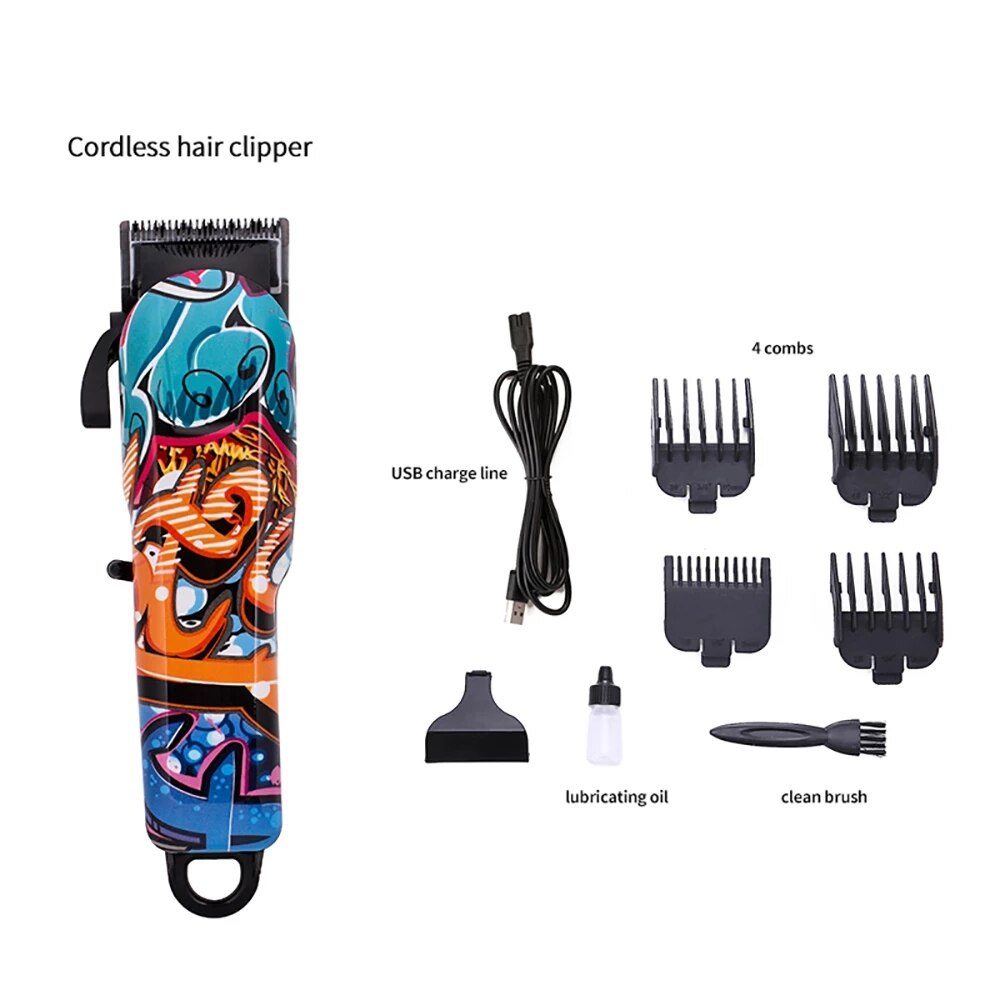 RESUXI Electric Hair Clipper for men Interchangeable Cutting Machine Hair Removal beard trimmer shaver Styling Tool