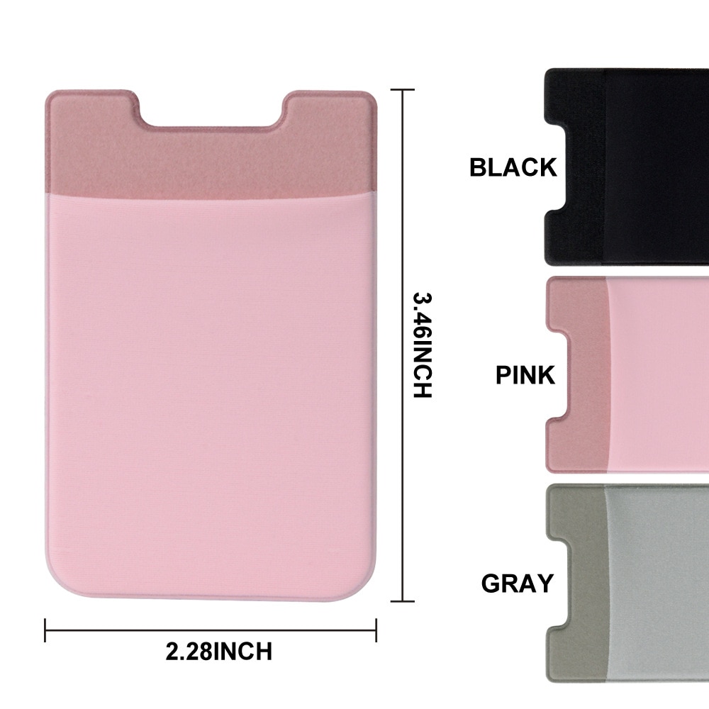 Verwijderbare Telefoon Stick-On Universele Case Slanke Pocket Credit Mini Pouch Kaarthouder Lijm Portemonnee Telefoon Terug