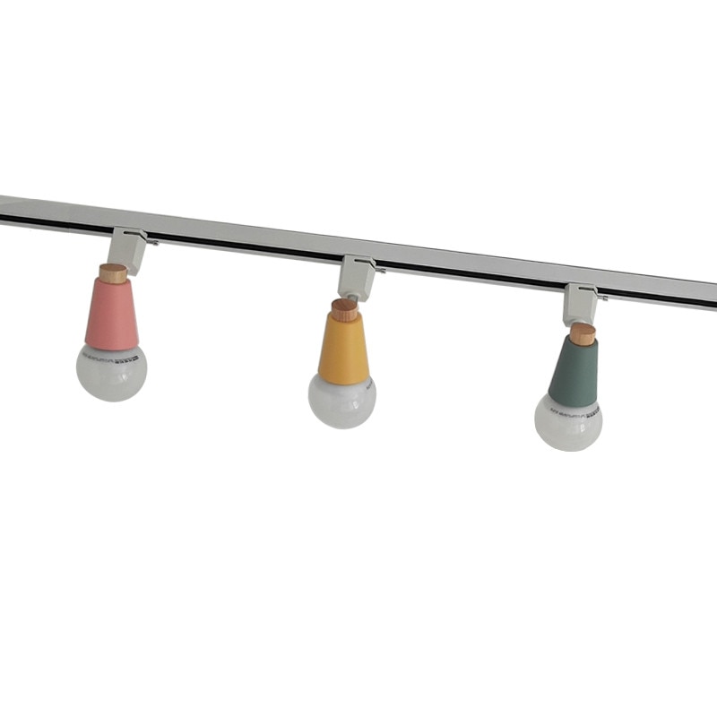 Moderne led skinnelampe farverig 2- vejs justerbar skinnespotlights sporbelysningsarmatur 120v lys bar showroom tøjbutik
