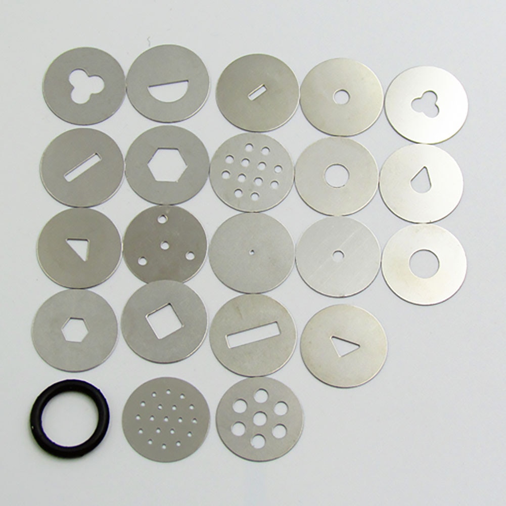 Paste Extruder Clay Fondant Cake Tool Bakeware Gun Sculpture Mold Craft With 20 Tips Stainless Steel #3