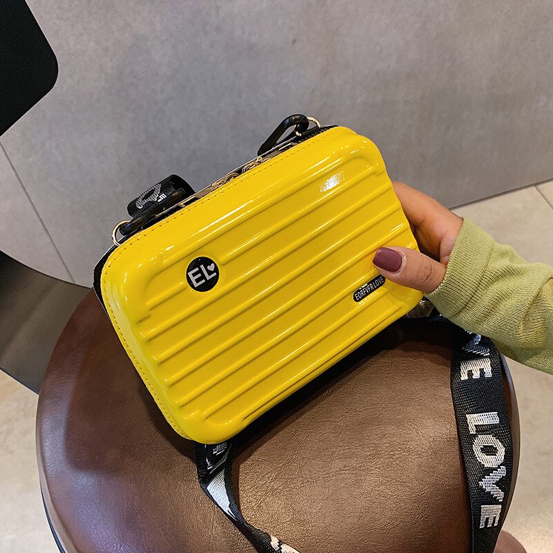Handtaschen Frauen Taschen Neue Trend Mini Koffer bilden praktisch Taschen Platz Kasten Breite Schulter Riemen Taschen Für mädchen