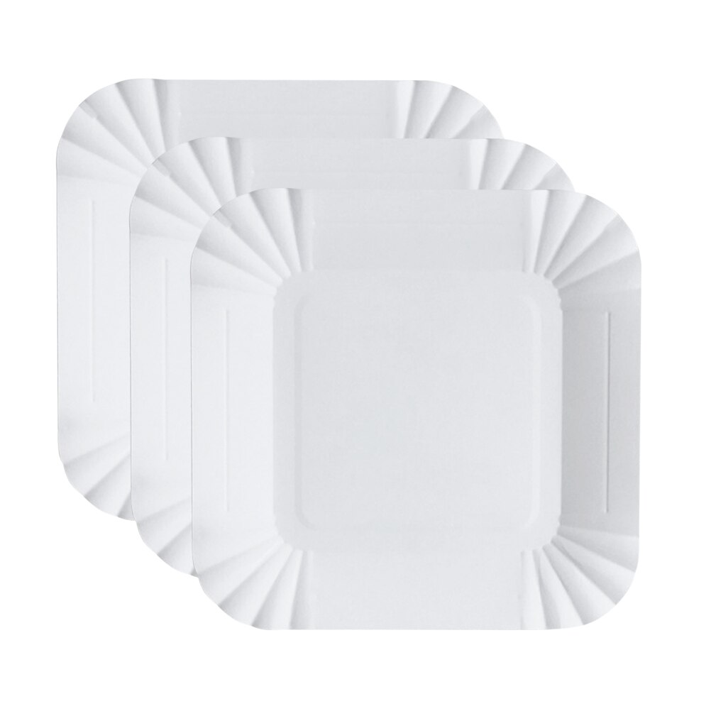 100pcs Plates Storage Safe Disposable Plates for Snacks Fruits Dessert