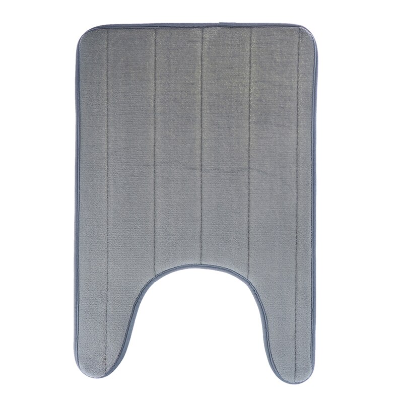 U-Shaped Memory Foam Bath Mats Toilet Mat Bathroom Coral Fleece Carpet Rug Anti-slip Floor Carpets Home Decor