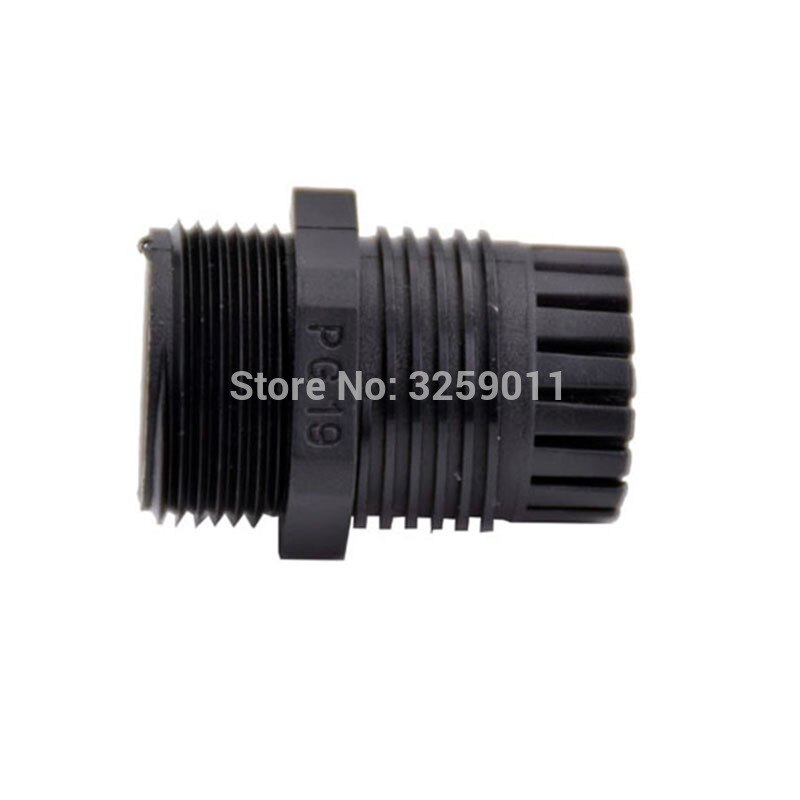 50PCS Cable Glands PG 19 Black White Waterproof Adjustable Nylon Connectors Joints With Gaskets 12-16mm For Electrical Appliance