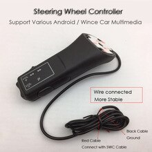 DVD Remote Control Black Nylon plastic Steering Wheel Stalk Navigation