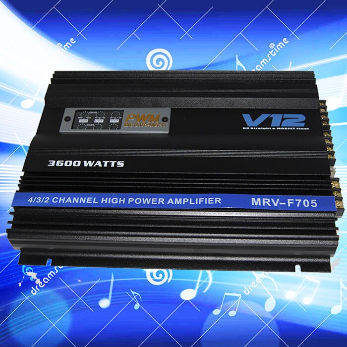 V12 4 channel car audio versterker 3600 w versterker MRV-F705 amplificador auto versterker