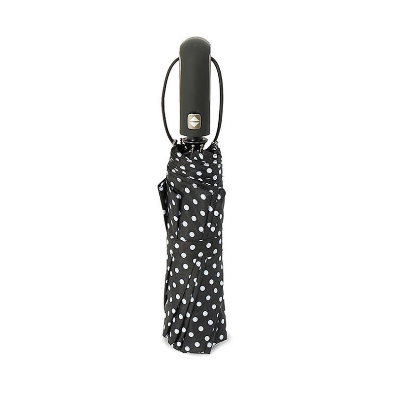 TOPX-parapluie Pongee pour hommes et femmes, résistant au vent 3 plis, Compact, entièrement automatique, de , tendance: Polka-dot