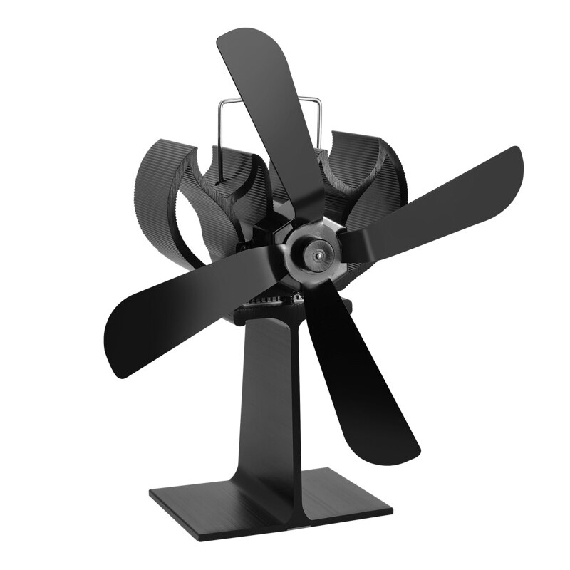 4 Bladen Warmte Aangedreven Kachel Ventilator Voor Hout Log Brander Heater Haard Brandstofbesparing Rustig Ecofan Efficiënte: BK