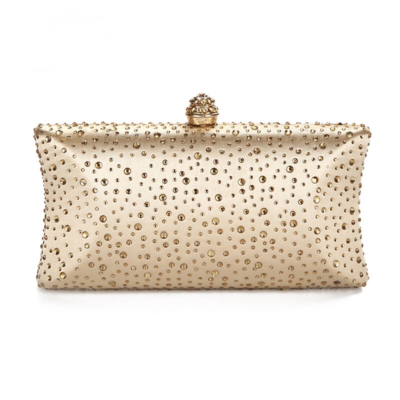 Clutch Bags for Women Wedding Green Clutch Purses and Handbags with Rhinestone Gold Shoulder Bag Ladies Evening Bag ZD1300: Gold