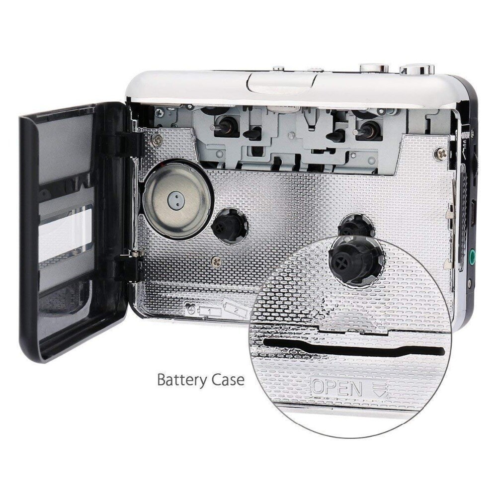 Cassette Player Cassette Tape To MP3 CD Converter Via USB,Portable Cassette Tape Converter