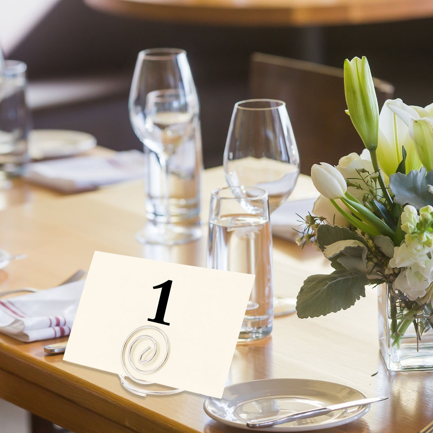 36 stk sølv bord nummer holdere bord kort foto menu navn holder 24 stk stand bord holder og 12 stk ring type