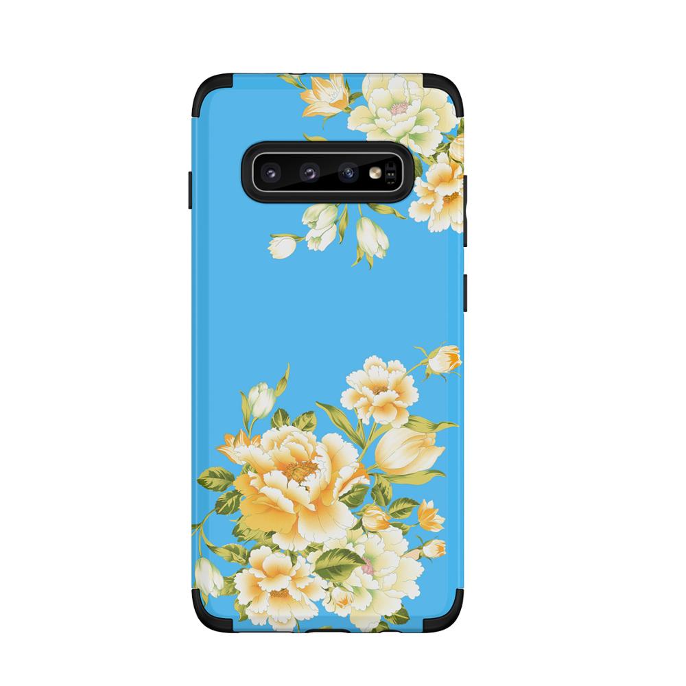 3 in- in-1 telefoonhoesjes voor samsung galaxy  s10 meisjes, dames, bloemenhoesjes, schokbestendige bumpers, glaxay  s 10 bloemenhoesjes, galaxy coque
