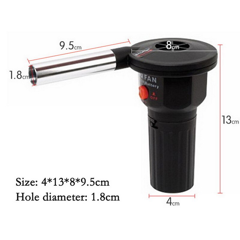 Durable Electric BBQ Air Blower Fan For Charcoal Grill Campfire Fireplace Handheld Electric Fan for Camping Picnic Air Blower